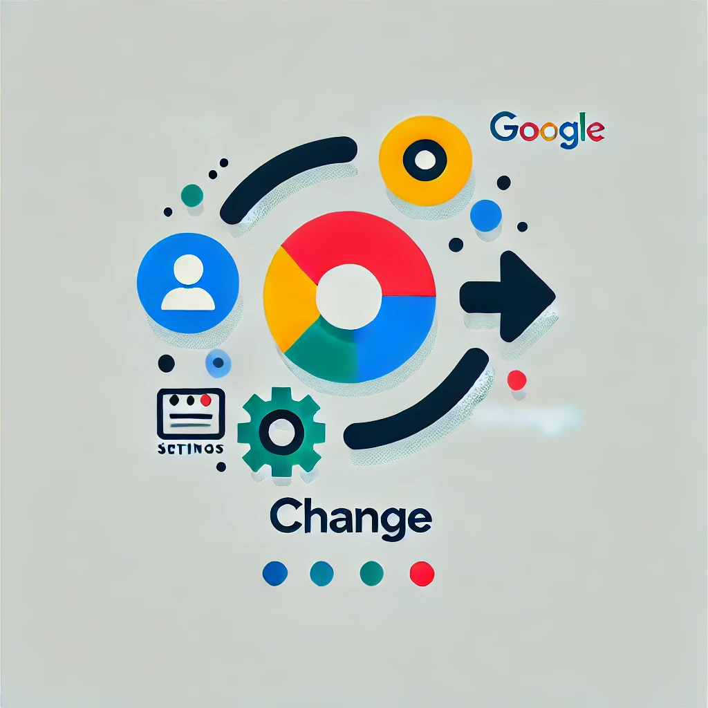 how to change default Google account