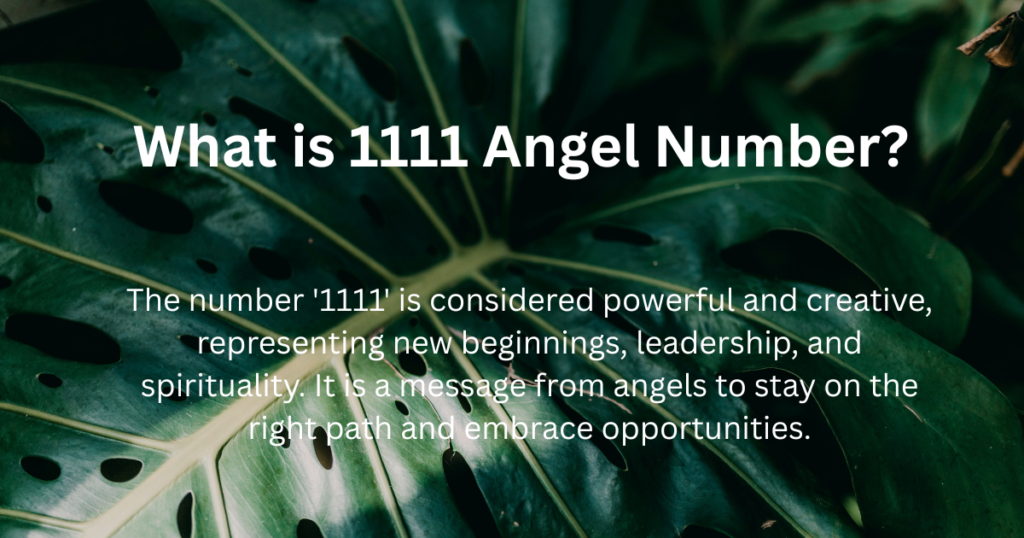 1111 angel number